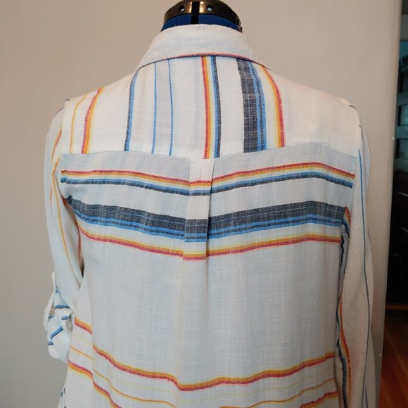 Blue Island Small Multicolored Blouse or Coverup - Picture 4 of 6